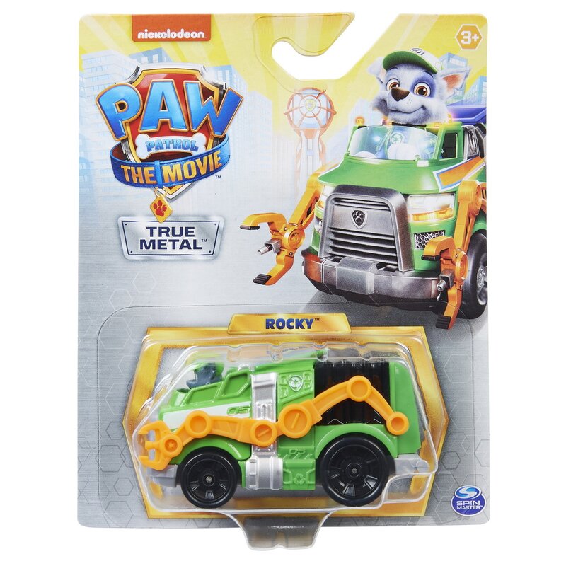 Spin master - patrula catelusilor vehicul metalic film rocky scara 1:55