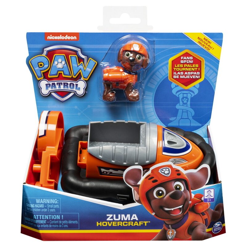Spin master - masinuta , paw patrol , cu figurina zuma, cu roti functionale