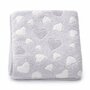Paturica bebe, New Baby, 80x90 cm, Pufoasa, Grey Heart - 1