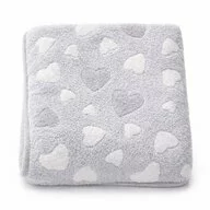 Paturica bebe, New Baby, 80x90 cm, Pufoasa, Grey Heart