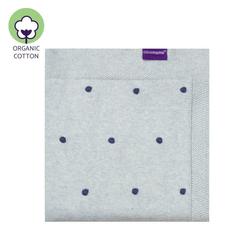 Paturica din bumbac organic 80x100 cm clevamama 3492