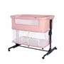 Lorelli - Patut co-sleeper Milano 2 in 1 din Aluminiu, 87x50 cm, Roz - 1