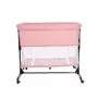Lorelli - Patut co-sleeper Milano 2 in 1 din Aluminiu, 87x50 cm, Roz - 3