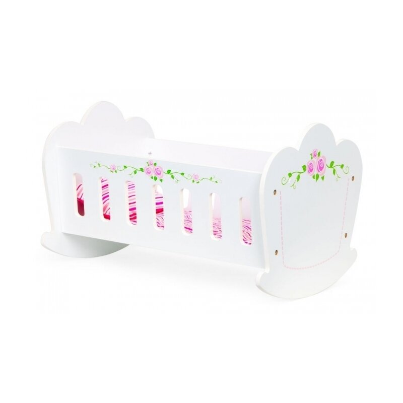 Ecotoys - patut balansoar din lemn pentru papusi ph12b018