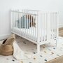 Woodies Safe Dreams - Patut din lemn Star Baby, 120x60 cm, Alb - 2