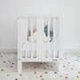 Woodies Safe Dreams - Patut din lemn Star Baby, 120x60 cm, Alb - 8