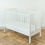 Woodies Safe Dreams - Patut din lemn Star Baby, 120x60 cm, Alb - 10