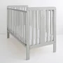 Patut din lemn pentru bebe, inaltime saltea reglabila, Star Baby Gri 120x60 cm - 1