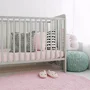 Patut din lemn pentru bebe, inaltime saltea reglabila, Star Baby Gri 120x60 cm - 5