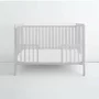 Patut din lemn pentru bebe, inaltime saltea reglabila, Star Baby Gri 120x60 cm - 10