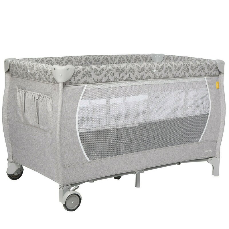 Patut de calatorie pliabil cu 2 nivele lunar, nomadic dream, gri, skiddou
