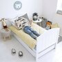 Woodies Safe Dreams - Patut transformabil Hampton Pentru bebe si junior, 140x70 cm - 2