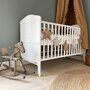 Woodies safe dreams - Patut din lemn masiv, transformabil pentru bebe si junior, Hampton + Saltea Cocos 140 x 70 cm - 6