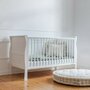 Woodies Safe Dreams - Patut transformabil + saltea Pentru bebe si junior, Cocos-Spuma, 140x70 cm, Alb - 1