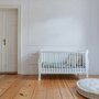Woodies Safe Dreams - Patut transformabil + saltea Pentru bebe si junior, Cocos-Spuma, 140x70 cm, Alb - 4