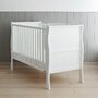 Woodies Safe Dreams - Patut transformabil + saltea Pentru bebe si junior, Cocos-Spuma, 140x70 cm, Alb - 5