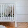 Woodies Safe Dreams - Patut transformabil + saltea Pentru bebe si junior, Cocos-Spuma, 140x70 cm, Alb - 7