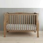 Woodies Safe Dreams - Patut transformabil + saltea Noble Vintage Pentru bebe si junior, Cocos-Spuma, 140x70 cm - 2