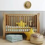 Woodies Safe Dreams - Patut transformabil + saltea Noble Vintage Pentru bebe si junior, Cocos-Spuma, 140x70 cm - 7