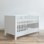Patut din lemn masiv, transformabil pentru bebe si junior, Smooth 140 x 70 cm - 3
