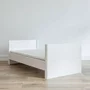 Patut din lemn masiv, transformabil pentru bebe si junior, Smooth 140 x 70 cm - 8