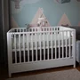 Patut din lemn masiv, transformabil pentru bebe si junior, Smooth 140 x 70 cm - 19