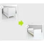 Patut din lemn masiv, transformabil pentru bebe si junior, Smooth 140 x 70 cm - 31