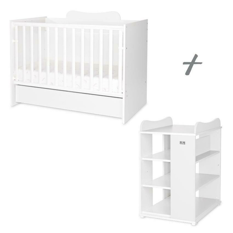 Patut modular multifunctional, 5 confirgurari diferite, 190 x 72 cm, multi, white