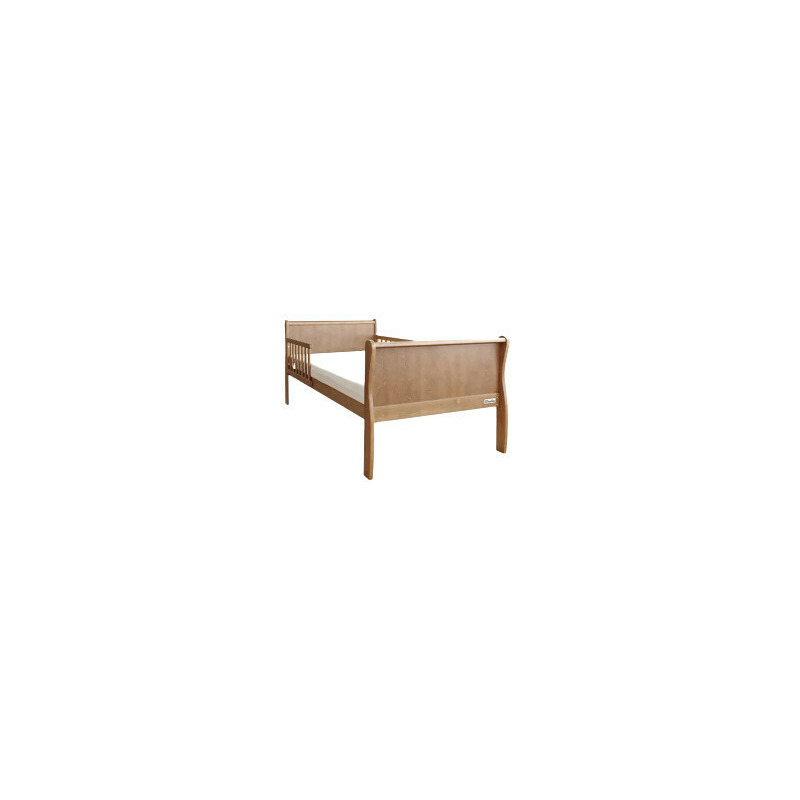 Patut pentru copii, din lemn masiv de pin, 140 x 70 cm, protectii laterale incluse, woodies safe dreams, noble, todler, vintage