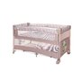 Lorelli - Patut pliant cu doua nivele Up and Down , String Koalas,  Cu laterala culisanta, 120x60 cm, Bej