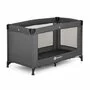 Patut pliant, Petite&Mars, Koot, 120 x 60 cm, Cu roti, Functie de tarc, Pliere compacta, Include geanta de transport, Intrare laterala cu fermoar, Pereti din plasa, Pana la 15 kg, 0-30 luni, Gri Charcoal - 2