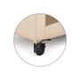 Patut pliant, Petite&Mars, Koot, 120 x 60 cm, Cu roti, Functie de tarc, Pliere compacta, Include geanta de transport, Intrare laterala cu fermoar, Pereti din plasa, Pana la 15 kg, 0-30 luni, Maro - 7