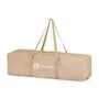 Patut pliant, Petite&Mars, Nyja, 120 x 60 cm, Cu roti, Functie de tarc, Pliere compacta, Include geanta de transport, Intrare laterala cu fermoar, Pereti din plasa, Pana la 15 kg, 0-30 luni, Maro - 9