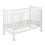 Patut YappyUno din lemn, YappyKids, 120x60 cm, Alb+GRATUIT MimiNu - Set lenjerie patut cu 6 piese, Pentru patut 120x60 cm, Forest - 2
