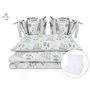 Patut YappyUno din lemn, YappyKids, 120x60 cm, Alb+GRATUIT MimiNu - Set lenjerie patut cu 6 piese, Pentru patut 120x60 cm, Forest - 3