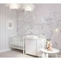 Patut YappyUno din lemn, YappyKids, 120x60 cm, Alb+GRATUIT MimiNu - Set lenjerie patut cu 6 piese, Pentru patut 120x60 cm, Parachutes Blue - 5