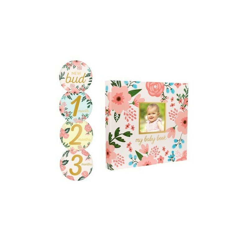 Pearhead - Set cadou caietul bebelusului model floral