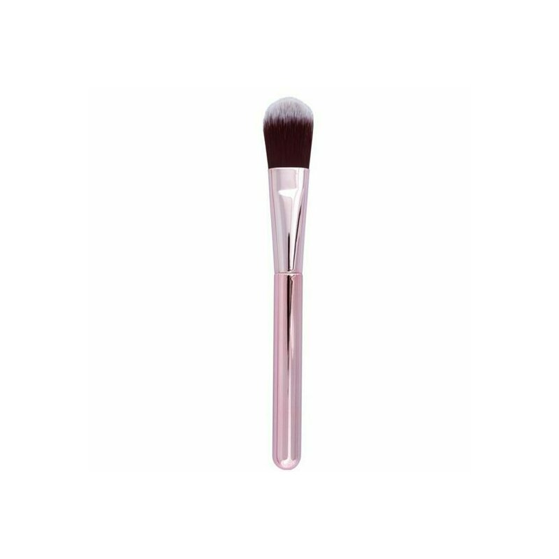 Pensula pentru fond de ten si corector, top choice, rose gold