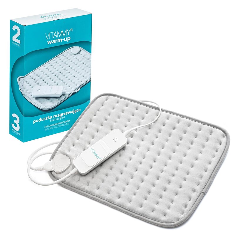 Vitammy - perna cu incalzire electrica warm-up, 30 x 40 cm, 3 trepte de incalzire, termostat cu...