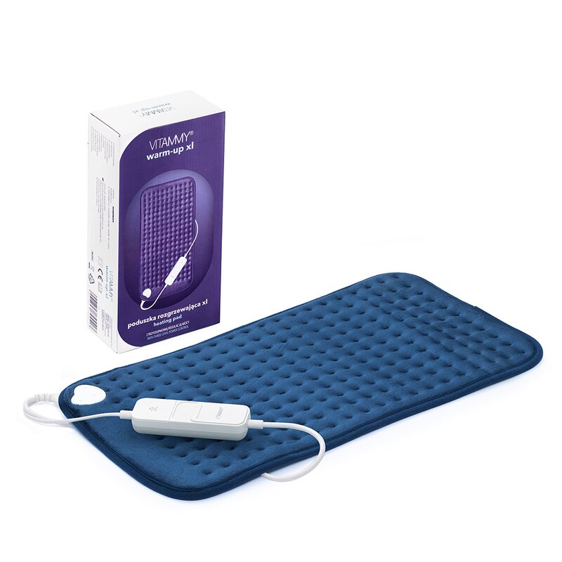 Vitammy - perna cu incalzire electrica warm-up xl, 30 x 60 cm, 3 trepte de incalzire, termostat,...