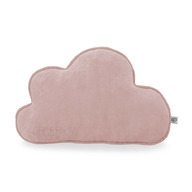 Perna decorativa din bumbac velur, moale, sub forma de Nor, 40 x 30, Sparrow, Cloud, Pink Powder