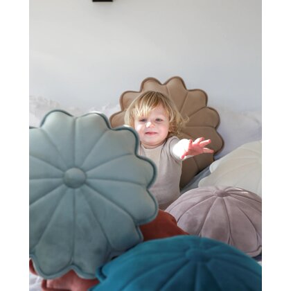 Babyly - Perna floare Margareta - culoare menta, catifea, marimea S, 45 cm