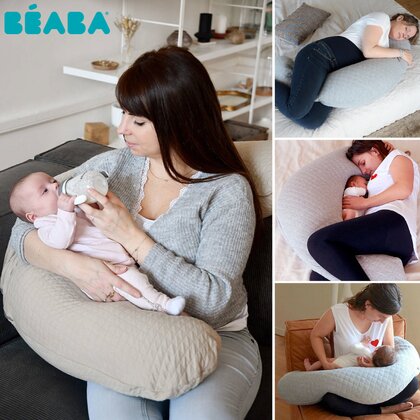 Beaba - Perna gravida  Big Flopsy 170 cm Fleur de Coton Linen