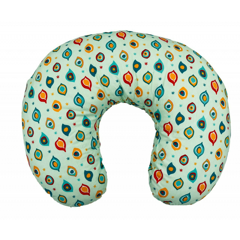 Perna pentru alaptat 2 in 1 nursing pillow paun, babyjem (culoare: verde)