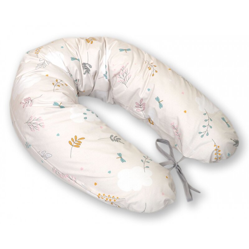 Amy - perna pentru gravide si alaptare, husa detasabila din bumbac 100% si umplutura antialergica babysoft , airy bej,