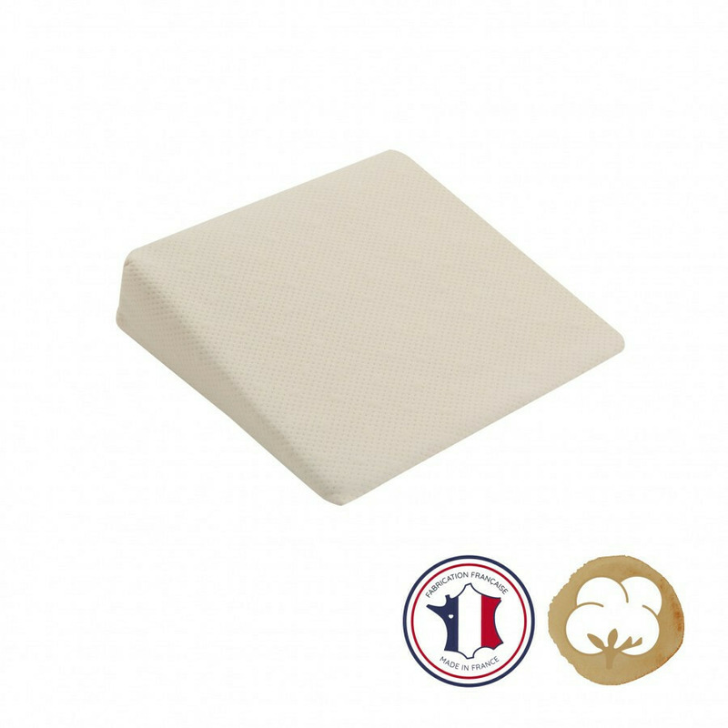 Perna plan inclinat 15° bumbac organic pentru pat 60x120 cm