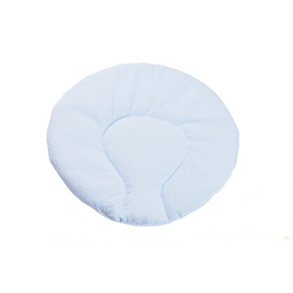 Confort Family - Perna clasica de dormit Plata rotunda, din Bumbac, 30x30 cm, Albastru