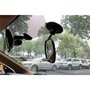 Petite&Mars - Oglinda auto retrovizoare rotativa 360 Oskar, Cu montare pe parbriz si la parasolare, 10 x 7 cm, Negru - 5