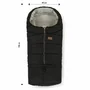 Sac de iarna, Petite&Mars, Jibot, Pentru carucior, landou sau scaun auto, 100x48 cm, Impermeabil, Cu elemente reflectorizante, Extensibil, 3 in 1, Charcoal Grey - 5