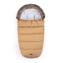 Petite&Mars - Sac de iarna impermeabil Comfy, 4 in 1, Cu blanita si interior din fleece, Universal, Pentru carucior, 100 x 55 cm, Caramel